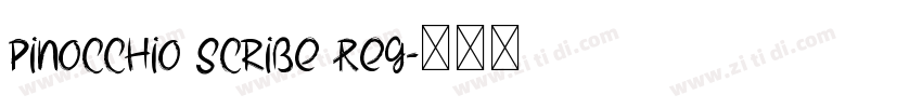 Pinocchio Scribe Reg字体转换 Pinocchio Scribe Reg字体转换